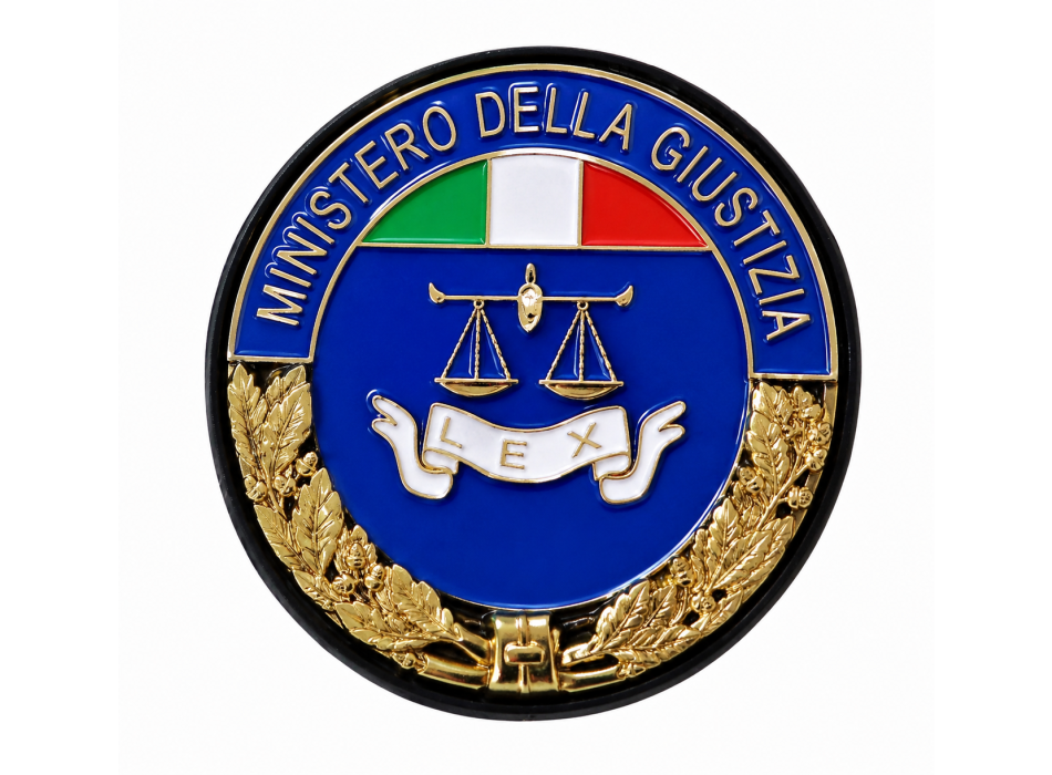 Placca Ministero della Giustizia Divisa Militare