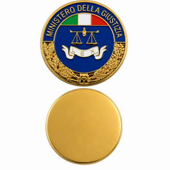 Placca Ministero della Giustizia Divisa Militare
