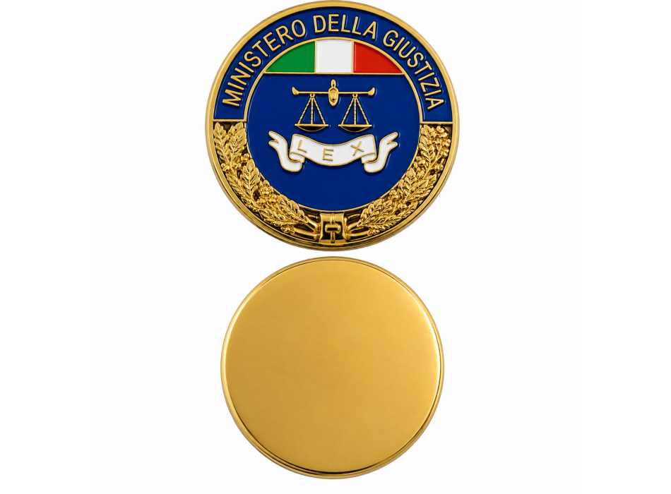 Placca Ministero della Giustizia Divisa Militare