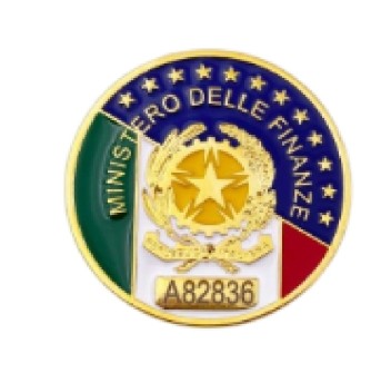 Placca Ministero delle Finanze  Divisa Militare