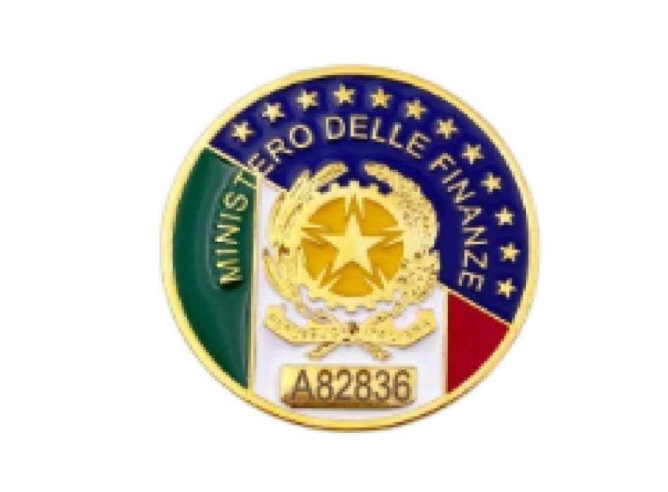 Placca Ministero delle Finanze  Divisa Militare