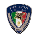 Placca polizia locale pegaso tricolore