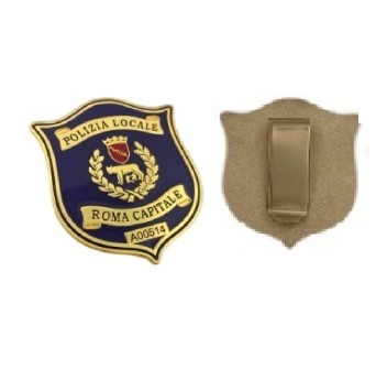Placca polizia locale Roma Capitale  Divisa Militare