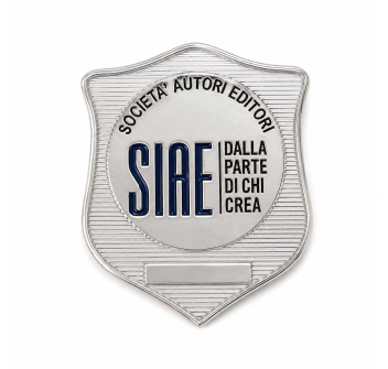 Placca SIAE argento personalizzabile con matricola personalizzabile Divisa Militare