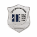 Placca SIAE argento personalizzabile con matricola personalizzabile