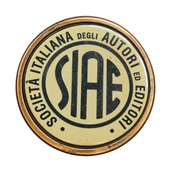 Placca SIAE tonda Divisa Militare