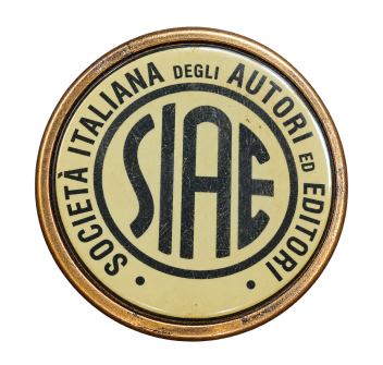 Placca SIAE tonda Divisa Militare