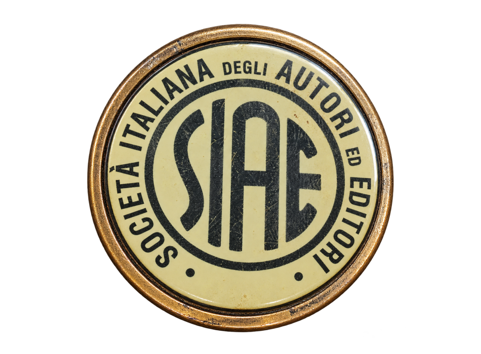 Placca SIAE tonda Divisa Militare