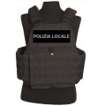 Plate carrier nero tattico a molle gilet Polizia Locale