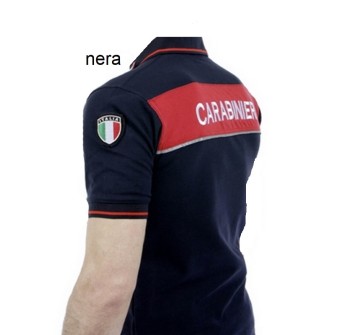 Polo Carabinieri nera maniche corte nuovo modello