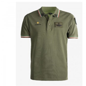 Polo Esercito EI con stellette e scudetto Italia ultimo modello d'ordinanza Divisa Militare
