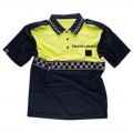 Polo giallo/blu alta vibilità polizia locale super operativa per servizio su strada