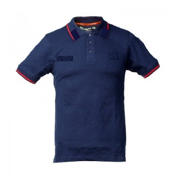 Polo maniche corte con alamari, scritta Carabinieri e scudetto Italia Divisa Militare