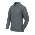 Polo maniche lungh portapenne grigio