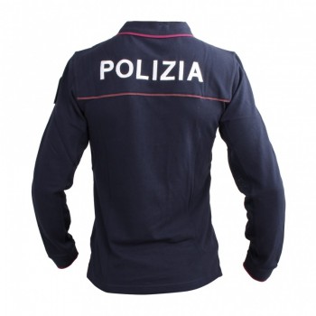 Polo Polizia di Stato PS invernale maniche lunghe Divisa Militare