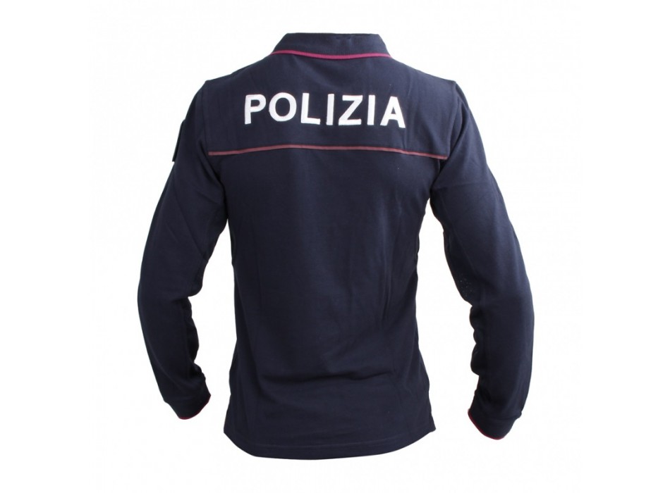 Polo Polizia di Stato PS invernale maniche lunghe Divisa Militare