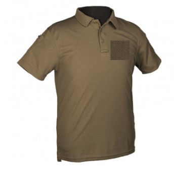 Polo tattica militare verde od con velcro maniche+petto Divisa Militare