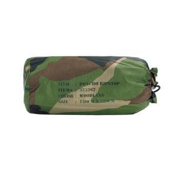 Poncho ripstop woodland Divisa Militare