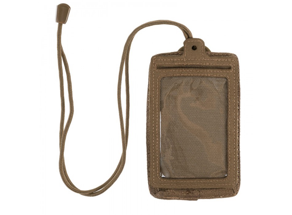 Porta badge da collo velcrabile id card case verde Divisa Militare