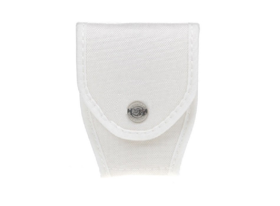 Porta manette chiuso cordura bianco passante retro bottone Divisa Militare