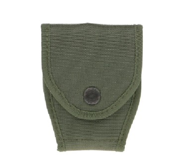 Porta manette chiuso cordura verde passante retro bottone Divisa Militare