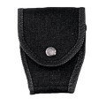 Porta manette chiuso cordura nero passante retro bottone
