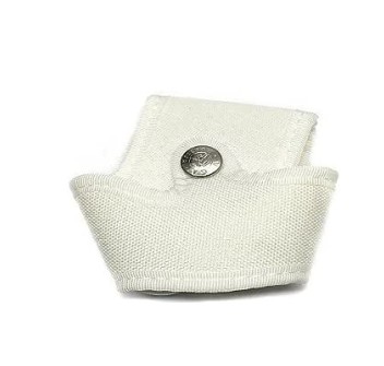 Porta manette cordura bianco aperto estrazione rapida Divisa Militare