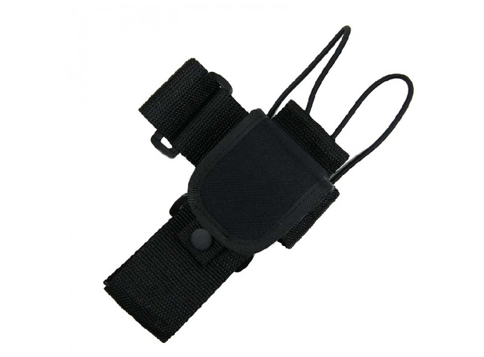 Porta radio in cordura nero girevole Divisa Militare
