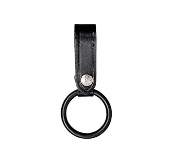 Porta torcia ad anello in pelle nero 1v13 Divisa Militare