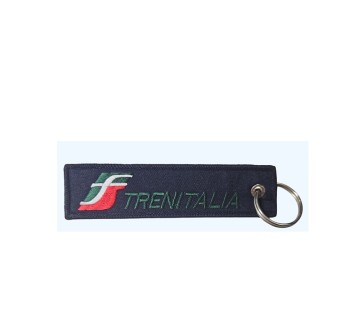 Portachiavi fs ferrovie dello stato ricamato Divisa Militare