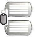 Portachiavi personalizzato a Dog Tag US-ARMY oro