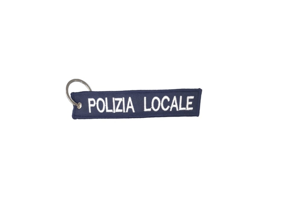 Portachiavi Polizia Locale Pegaso ricamato Divisa Militare