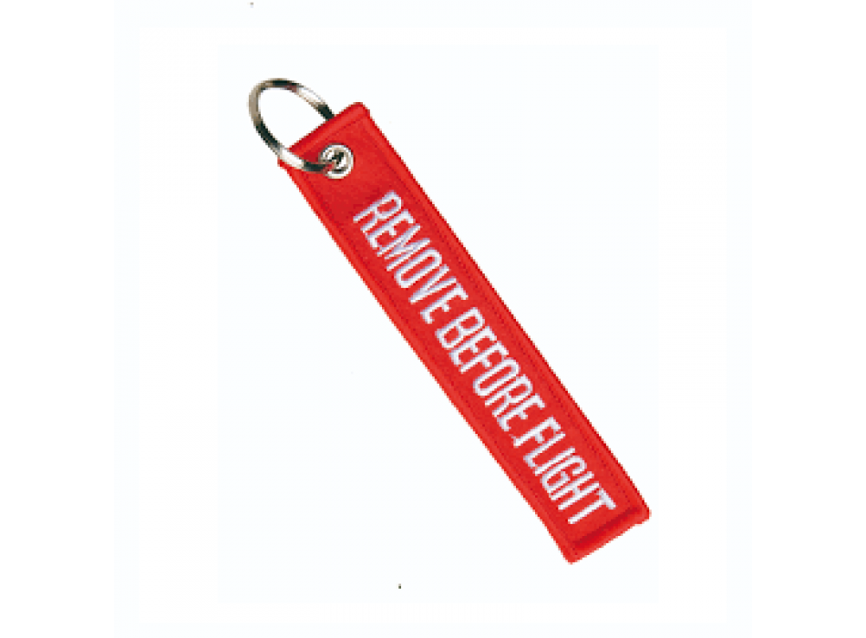 Portachiavi rosso remove before flight Divisa Militare