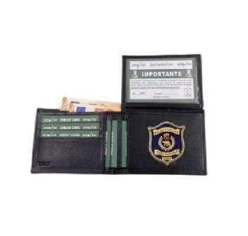 Portafogli classico placca polizia Locale Roma Capitale 260 Divisa Militare