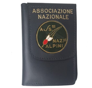 Portafogli con placca Associazione Nazionale Alpini Divisa Militare