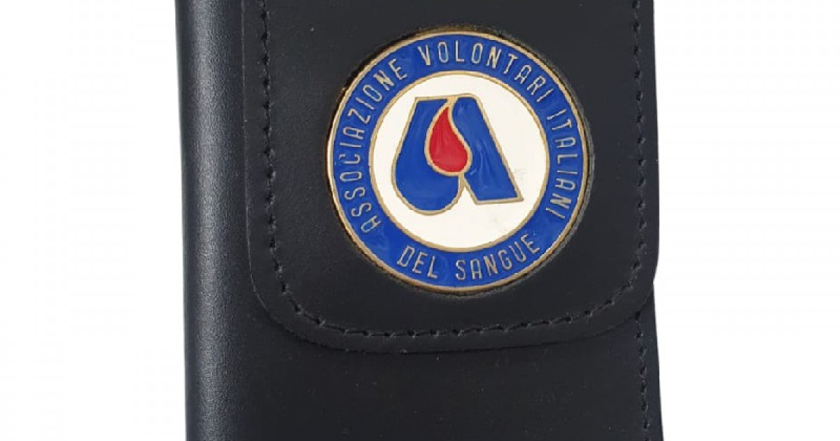 Portafogli con placca AVIS Associazione volontari del sangue Portafogli soccorso sanitario Divisa Militare