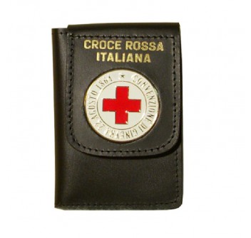 Portafogli con placca Croce Rossa tonda Divisa Militare