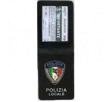 Portafogli con placca estraibile  Polizia Locale Pegaso ascot 560 Divisa Militare