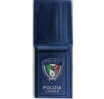 Portafogli con placca estraibile  Polizia Locale Pegaso ascot 560 Divisa Militare