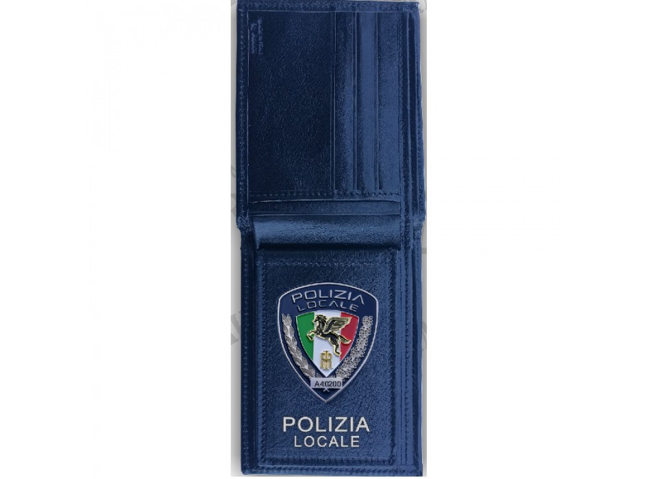 Portafogli con placca estraibile  Polizia Locale Pegaso ascot 560 Divisa Militare