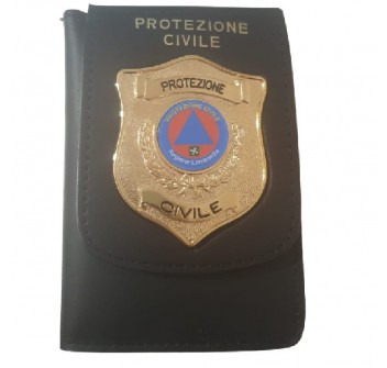 Portafogli con placca estraibile Protezione Civile Lombardia Divisa Militare