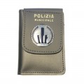 Portafogli con placca fissa Polizia Municipale Emilia Romagna