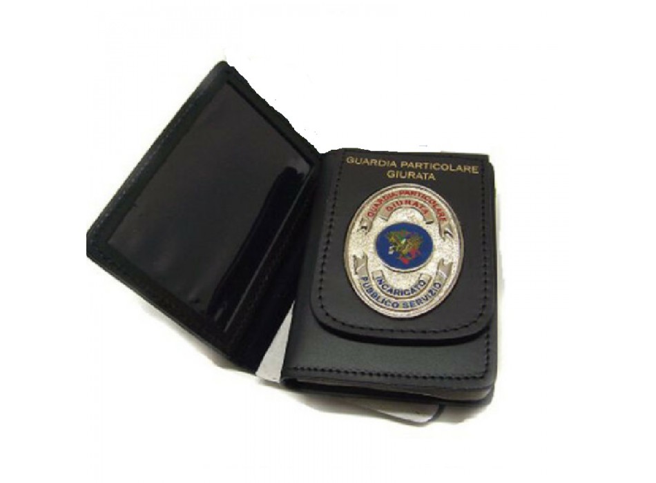 Portafogli con placca Guardia Particolare Giurata Incaricato Pubblico Servizio Divisa Militare