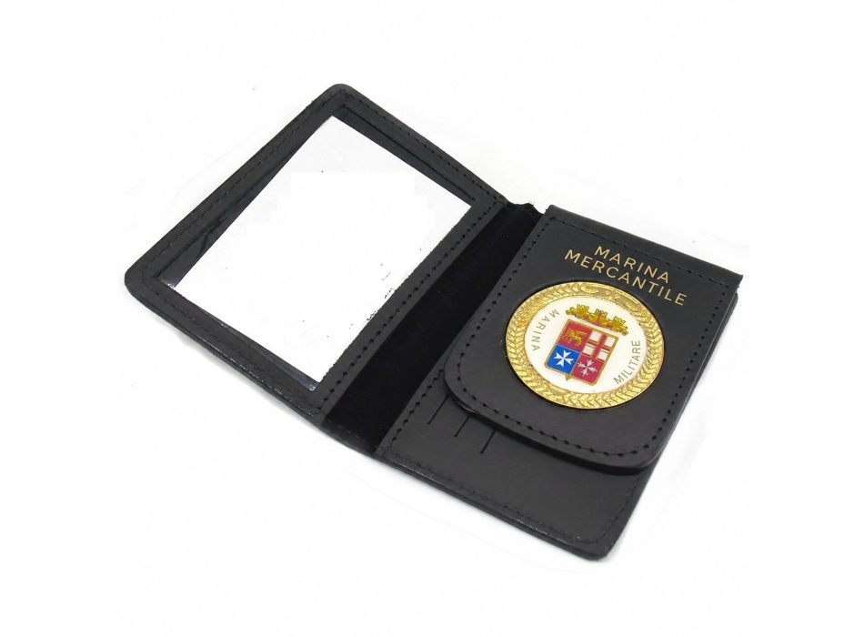 Portafogli con placca Marina Mercantile Divisa Militare