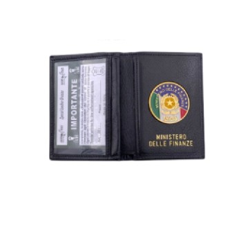 Portafogli con placca Ministero delle Finanze 561 Divisa Militare