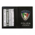 Portafogli placca polizia locale pegaso tricolore 600