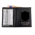 Portafogli per placca Polizia Locale stemma delle repubblica 561