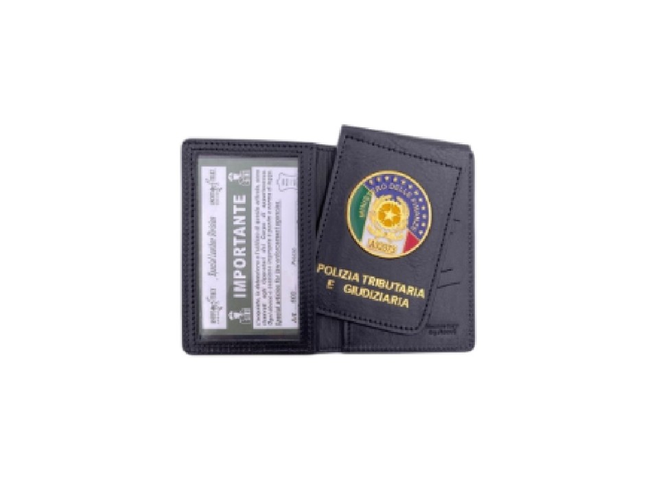 Portafogli con placca Polizia Tributaria e Giudiziaria 600 Divisa Militare