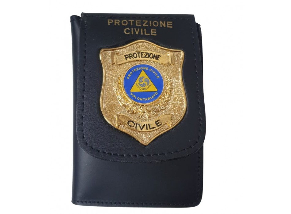Portafogli con placca Protezione Civile scudo Divisa Militare