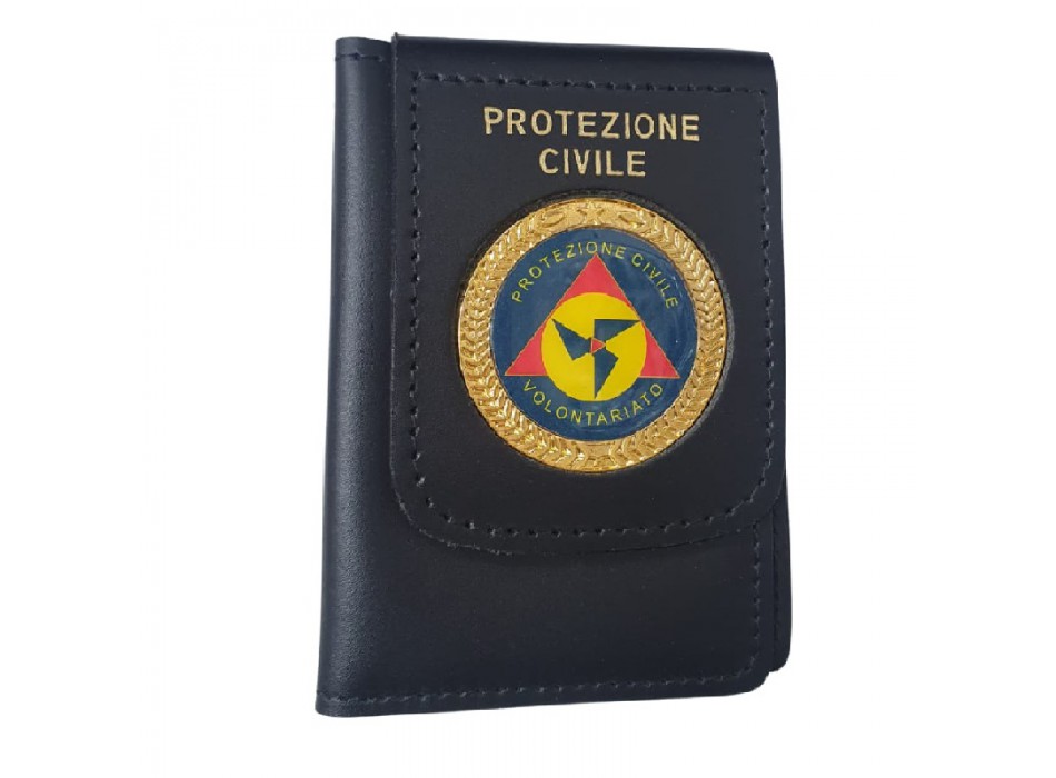 Portafogli con placca Protezione Civile Divisa Militare